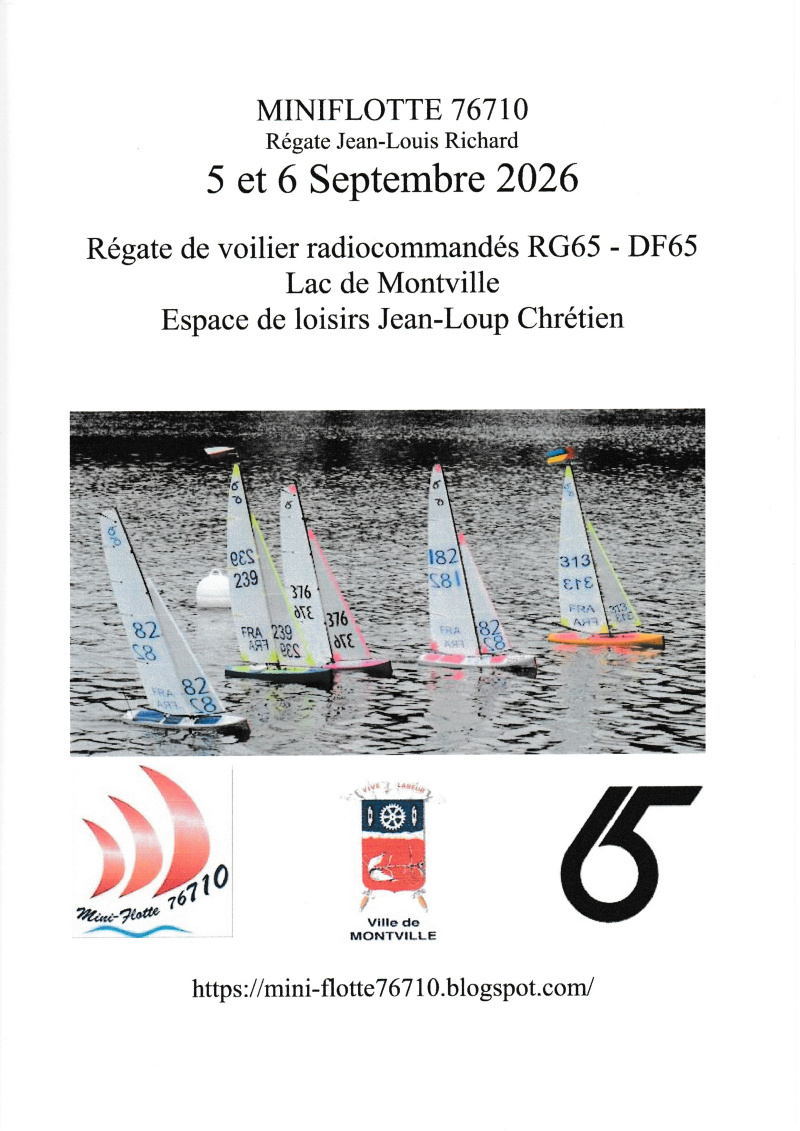 Affiche régate RG65 5 et 6 septembre 2026 Miniflote76710